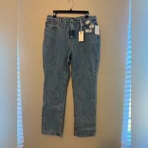 Good American straight ankle jeans